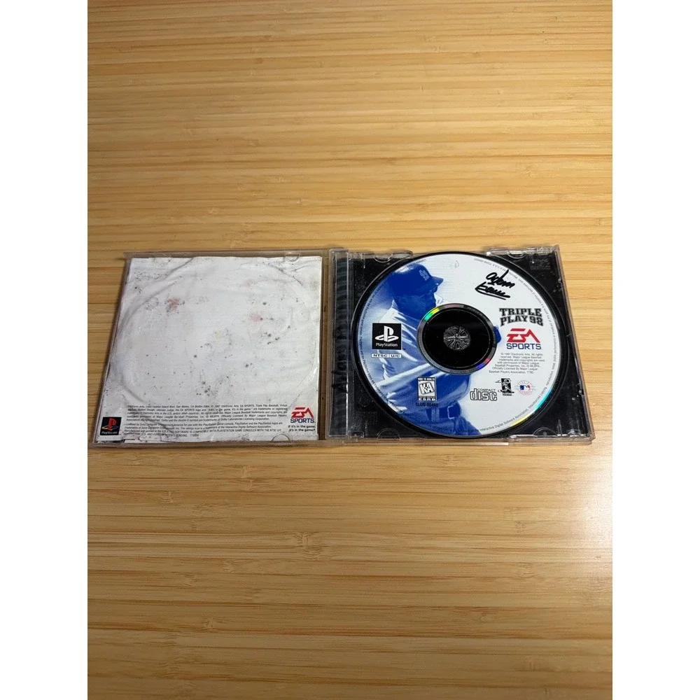 PS1 Triple Play 98 CIB PlayStation EA Sports Untested Water Damage